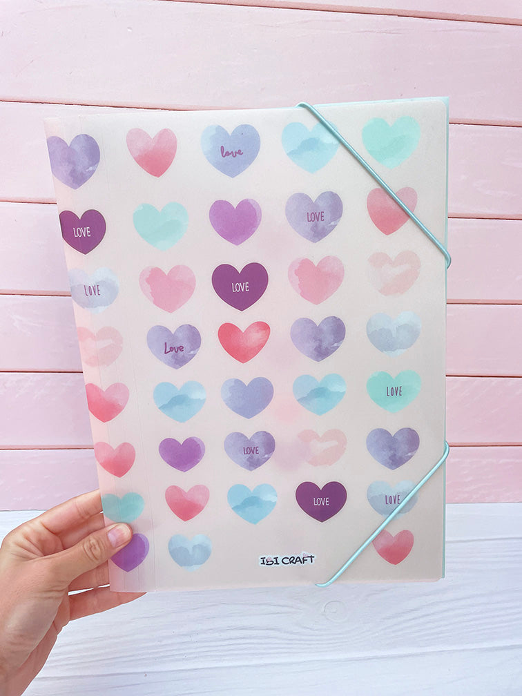 Promo Carpeta Plástica A4 con Elástico + 2 Sobres A5