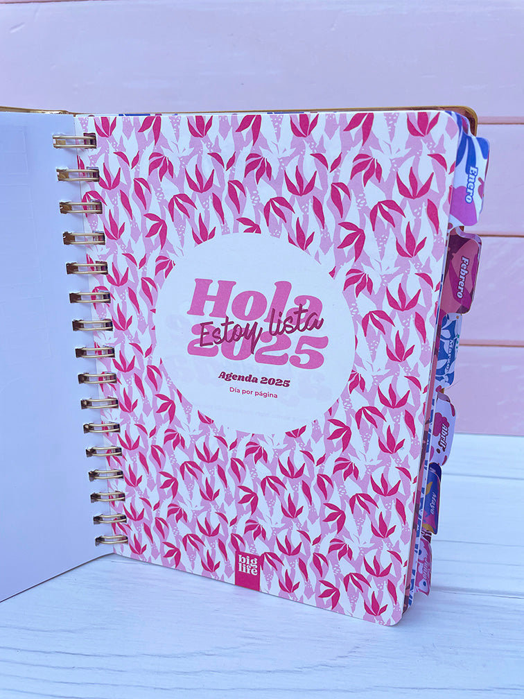 Agenda Diaria Dorada Big Life 16x21 cm