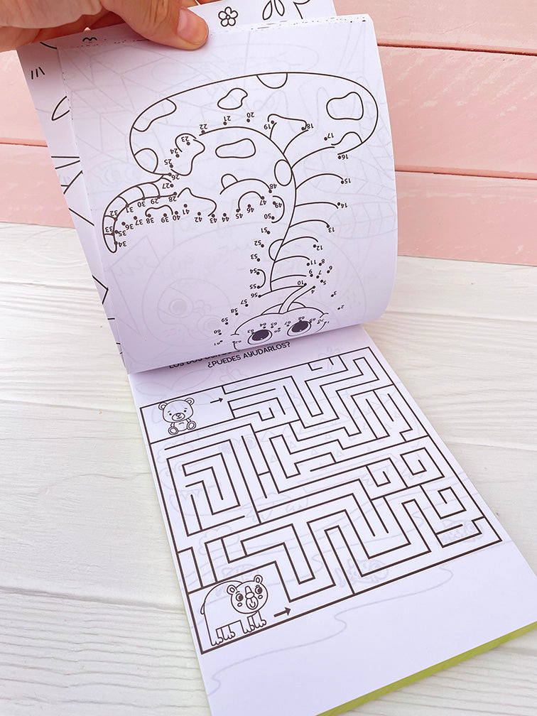 Libros para Pintar + Actividades con Colores y Gomas