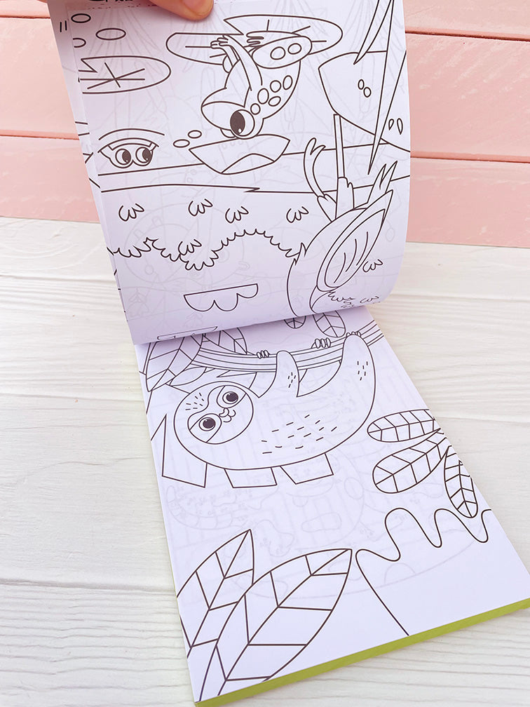 Libros para Pintar + Actividades con Colores y Gomas