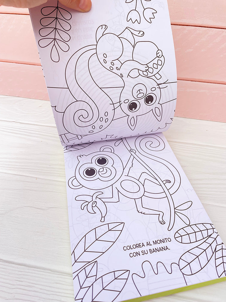 Libros para Pintar + Actividades con Colores y Gomas