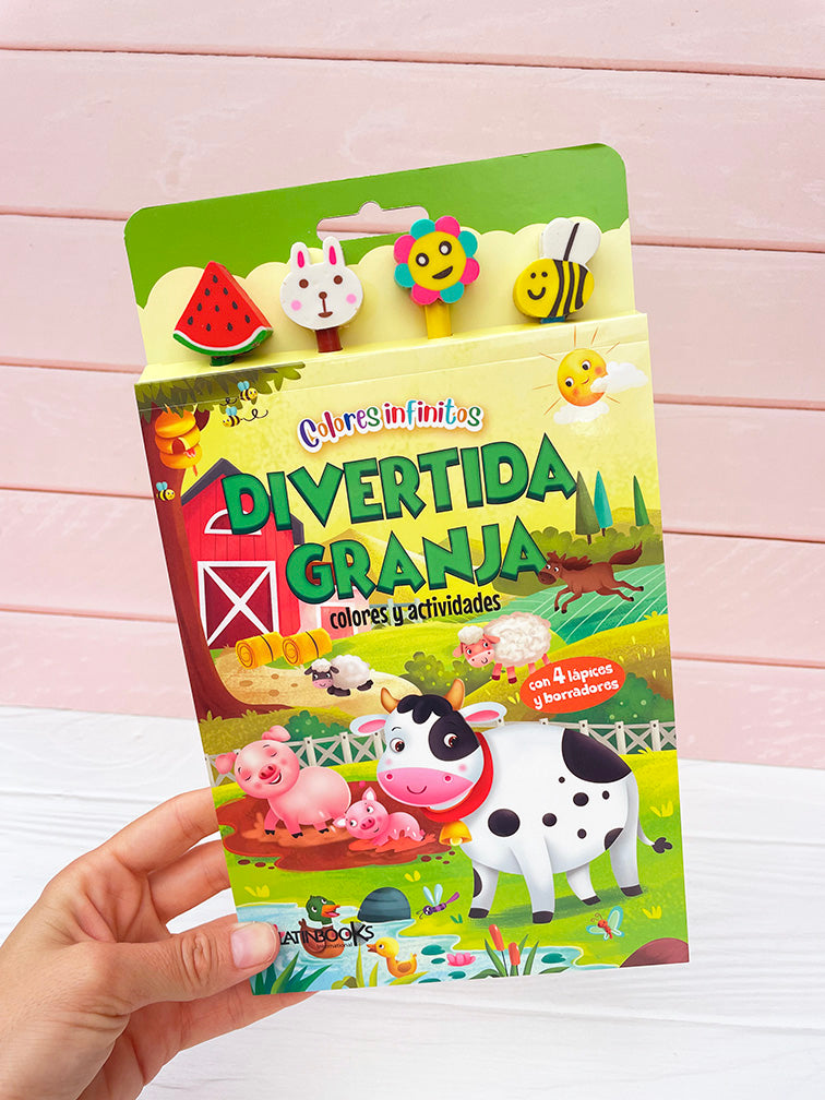 Libros para Pintar + Actividades con Colores y Gomas