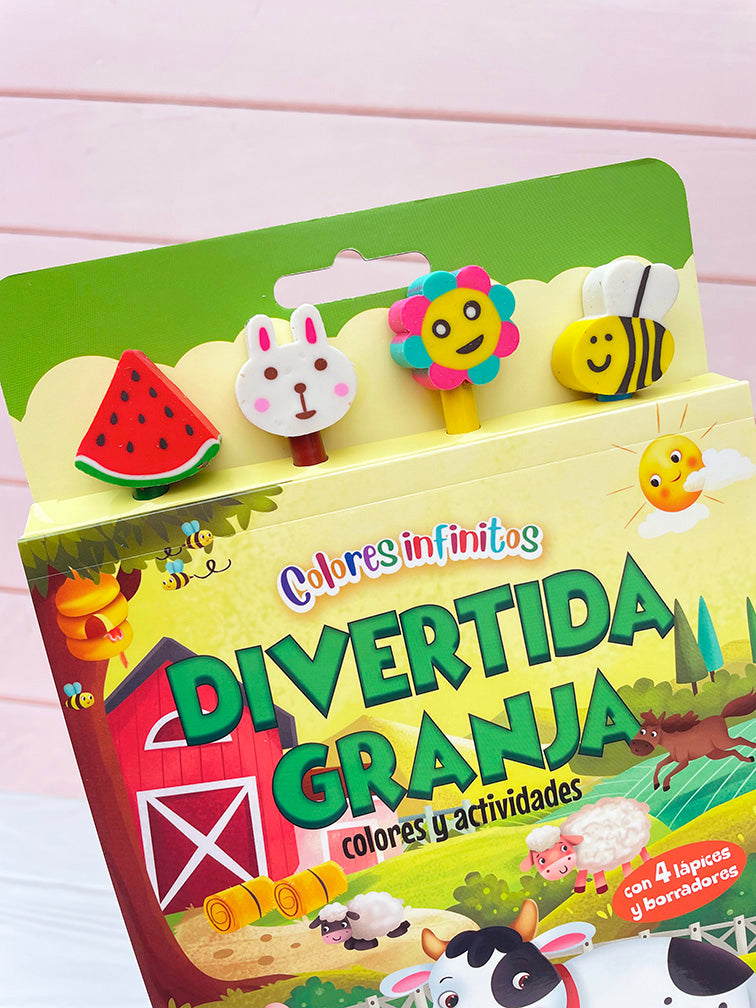 Libros para Pintar + Actividades con Colores y Gomas