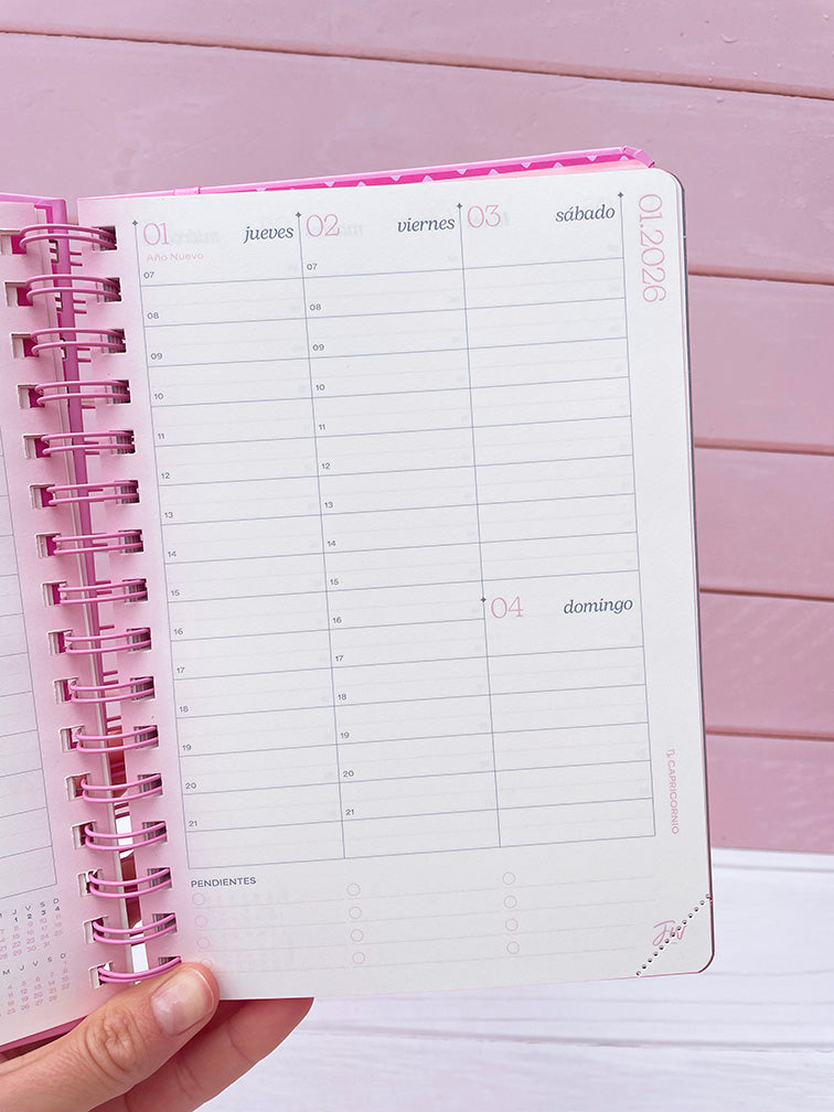 Agendas Semanales Cute Fw 2026