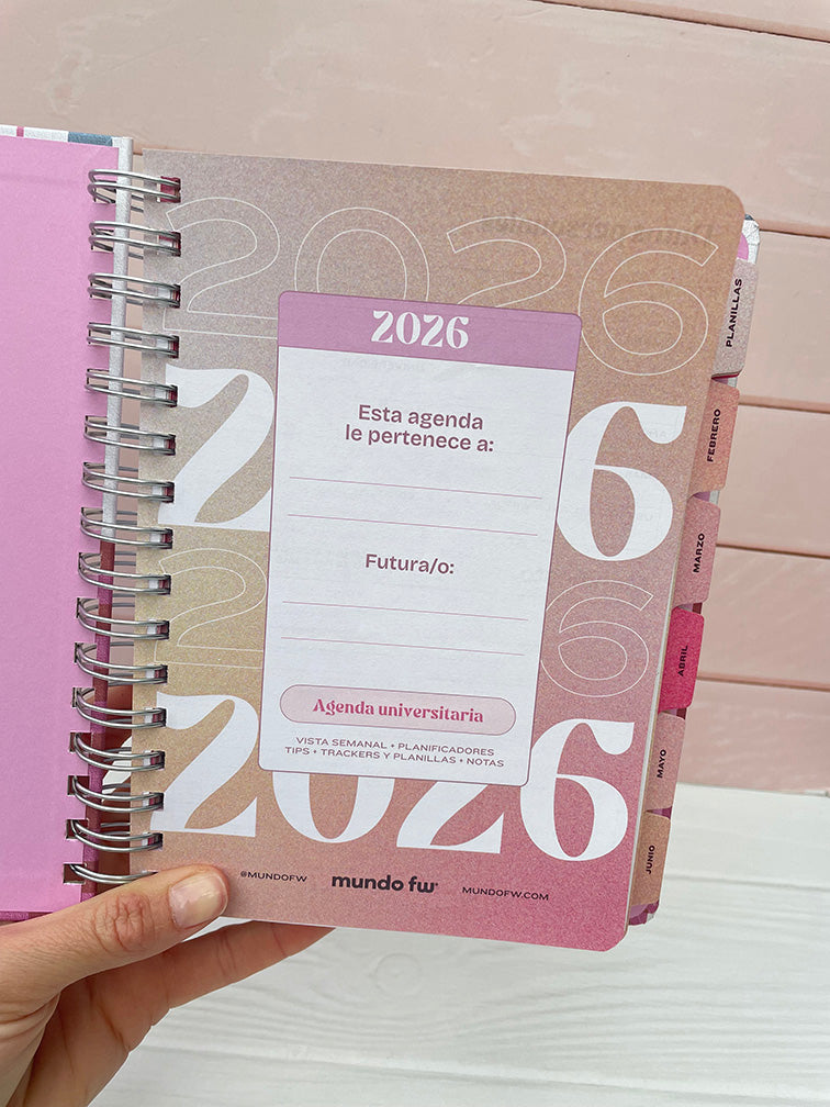 Agendas Universitarias Semanales Fw 2026