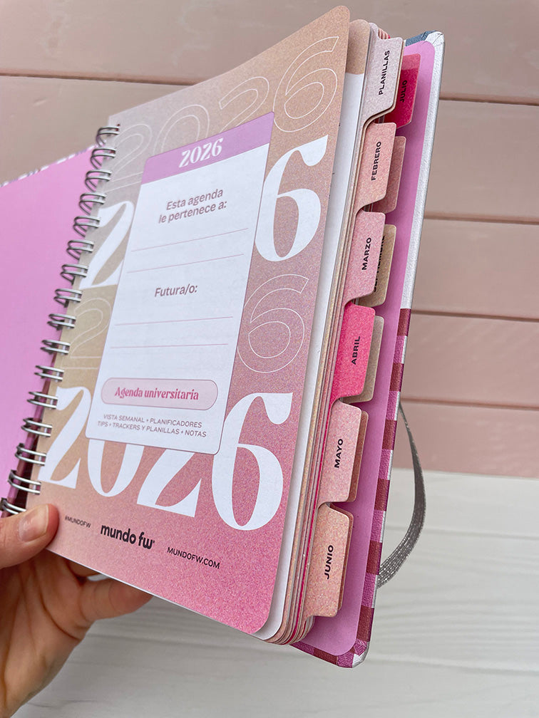 Agendas Universitarias Semanales Fw 2026