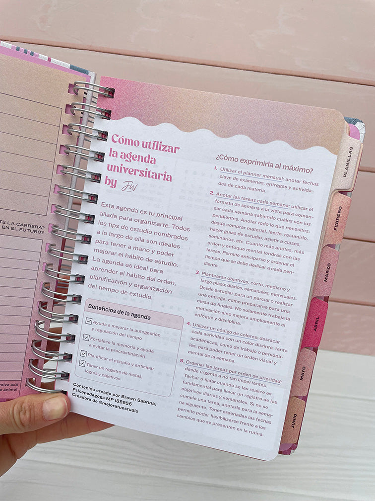 Agendas Universitarias Semanales Fw 2026