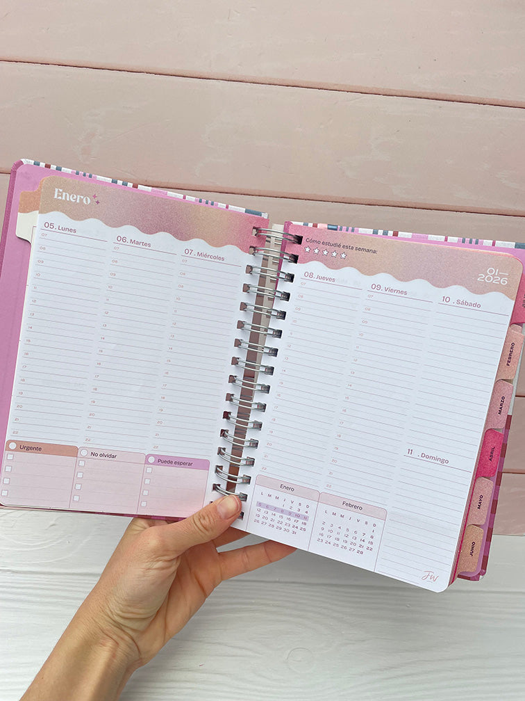 Agendas Universitarias Semanales Fw 2026
