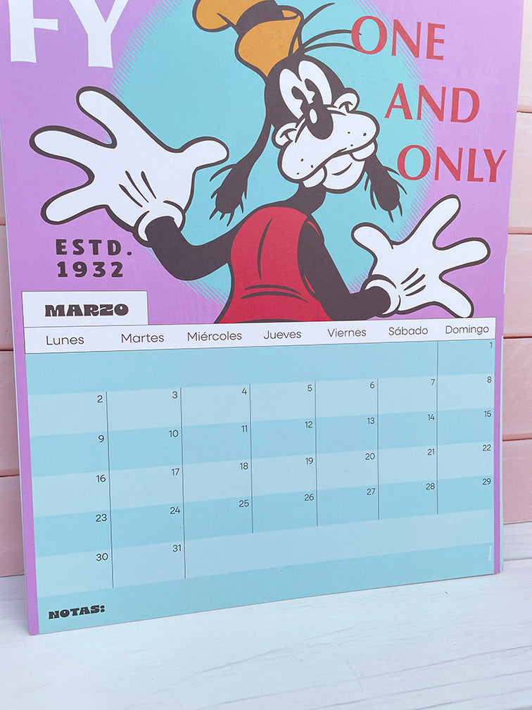 Calendario Mickey y Amigos 2026 Mooving
