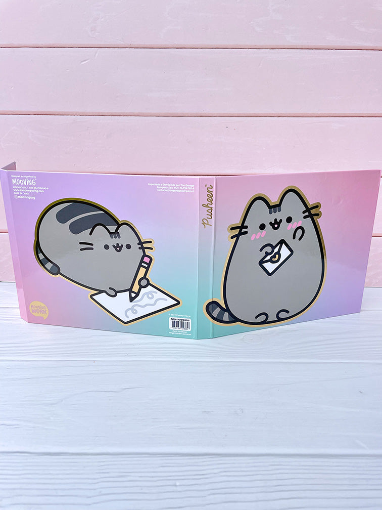Set de Planificador Semanal + Notas Autoadhesivas Pusheen Tapa Dura