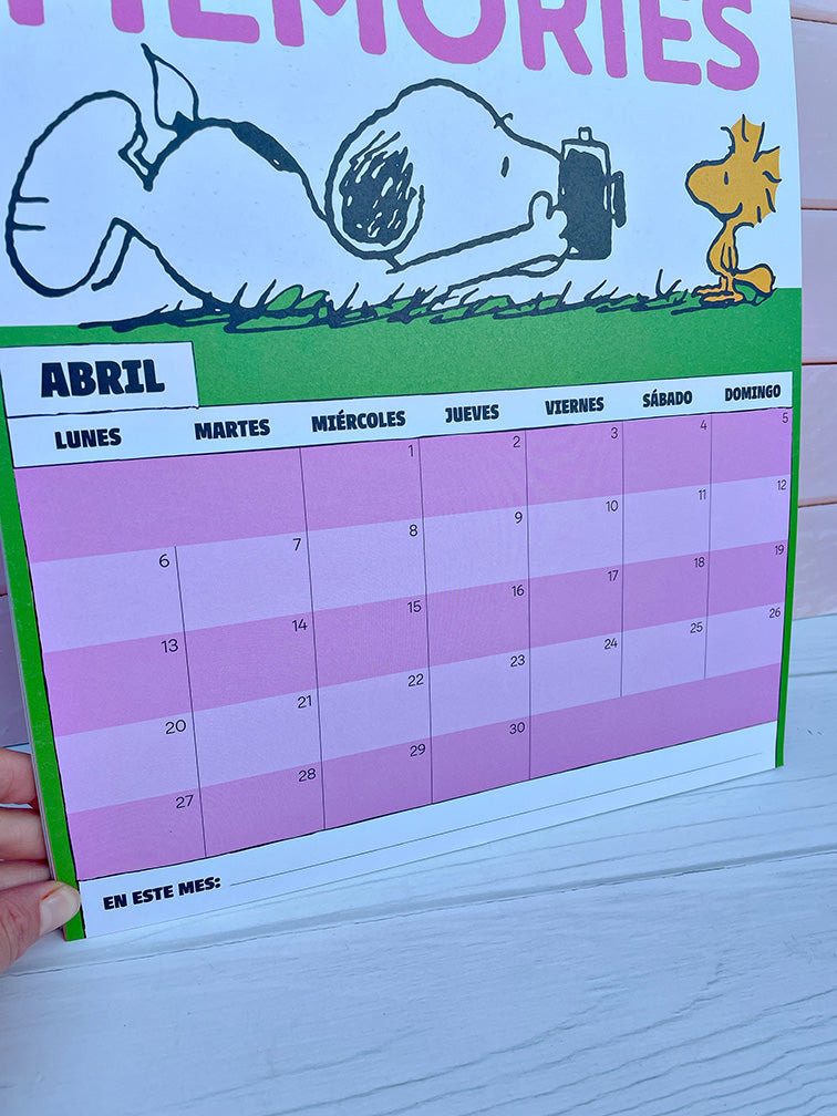 Combo Snoopy Agenda 2026 + Calendario