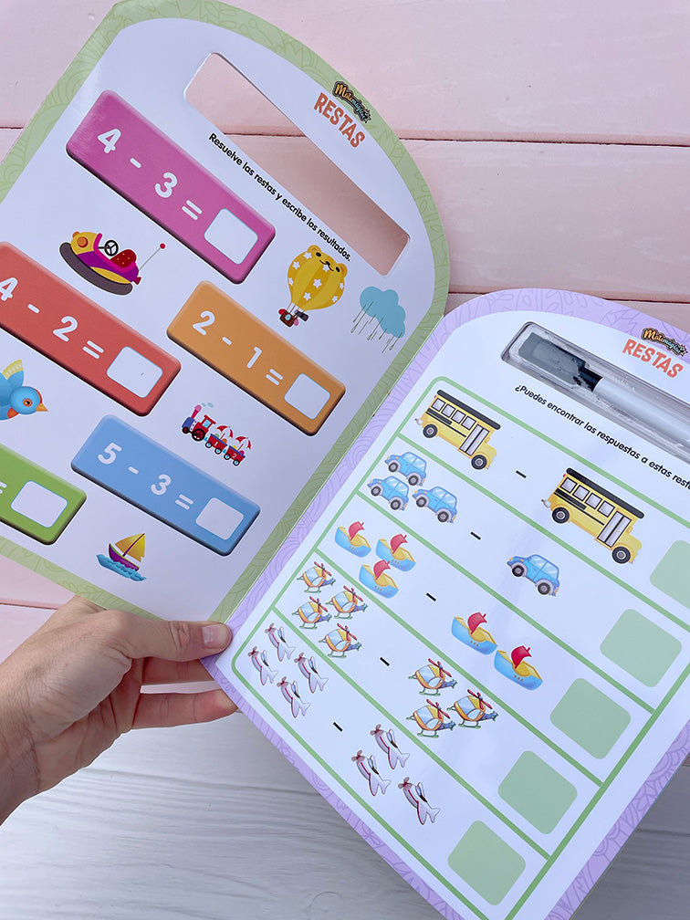 Libro Matemágicas con Marcador Borrador