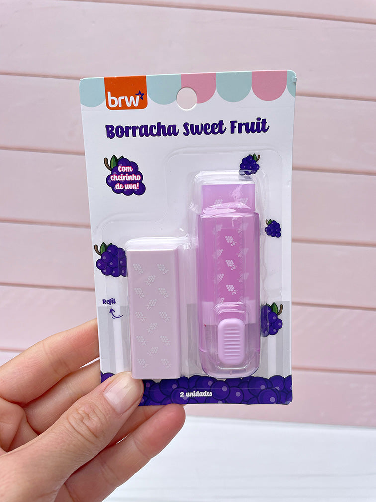 Goma de Borrar con Repuesto Brw (Con aroma a fruy¡tilla y uva)