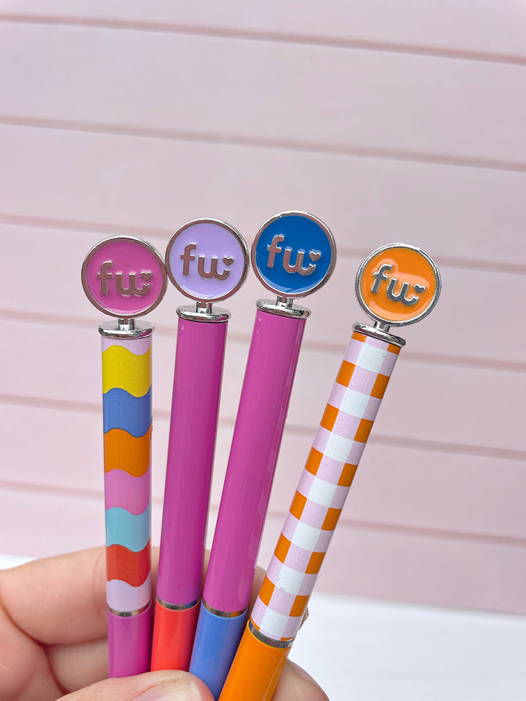 Lapiceras Metálicas Fw "ColorBlock" con Funda