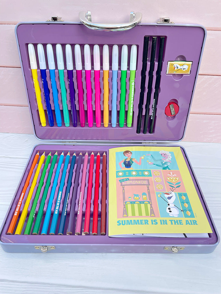 Valijita Metálica Frozen Completa para Pintar