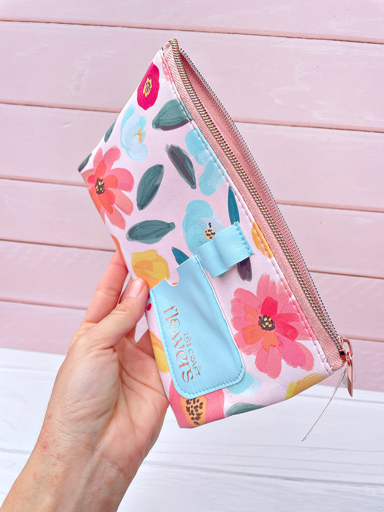 Estuche Cartuchera Ecocuero "Flowers" Ibi Craft