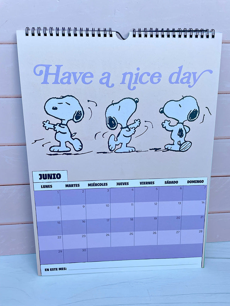 Calendario Snoopy 2026 Mooving