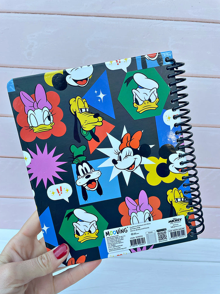 Cuaderno Premium 1/2 Oficio Mickey y Amigos Mooving