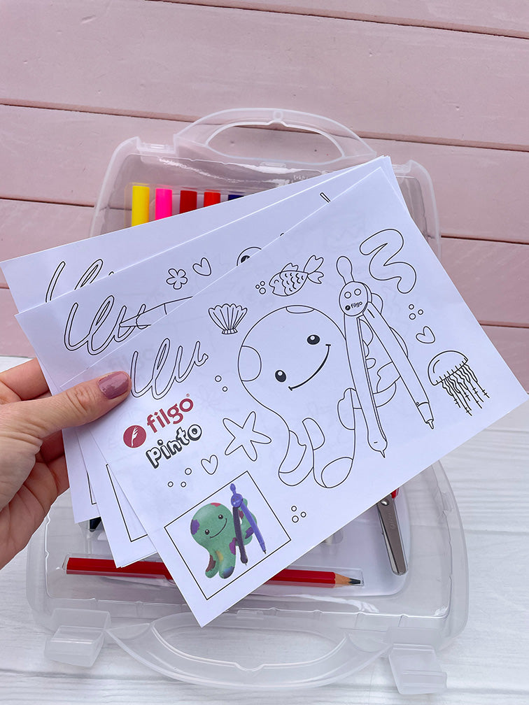 Valijita "Pequeños Artistas" de 28 Piezas Filgo