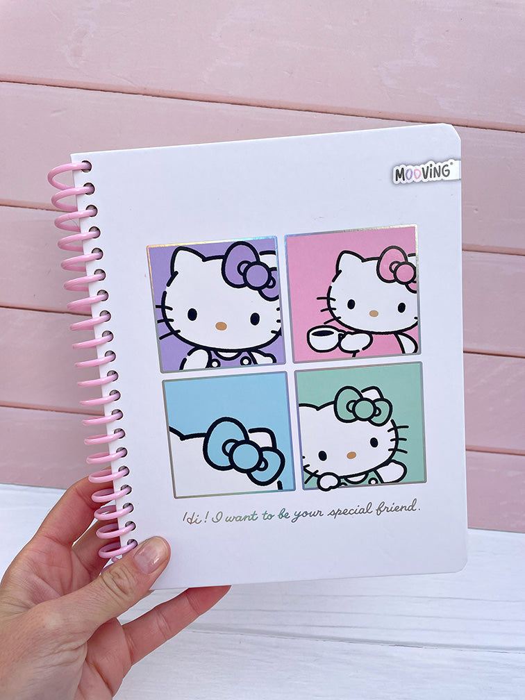 Cuaderno Premium 1/2 Oficio Hello Kitty Mooving