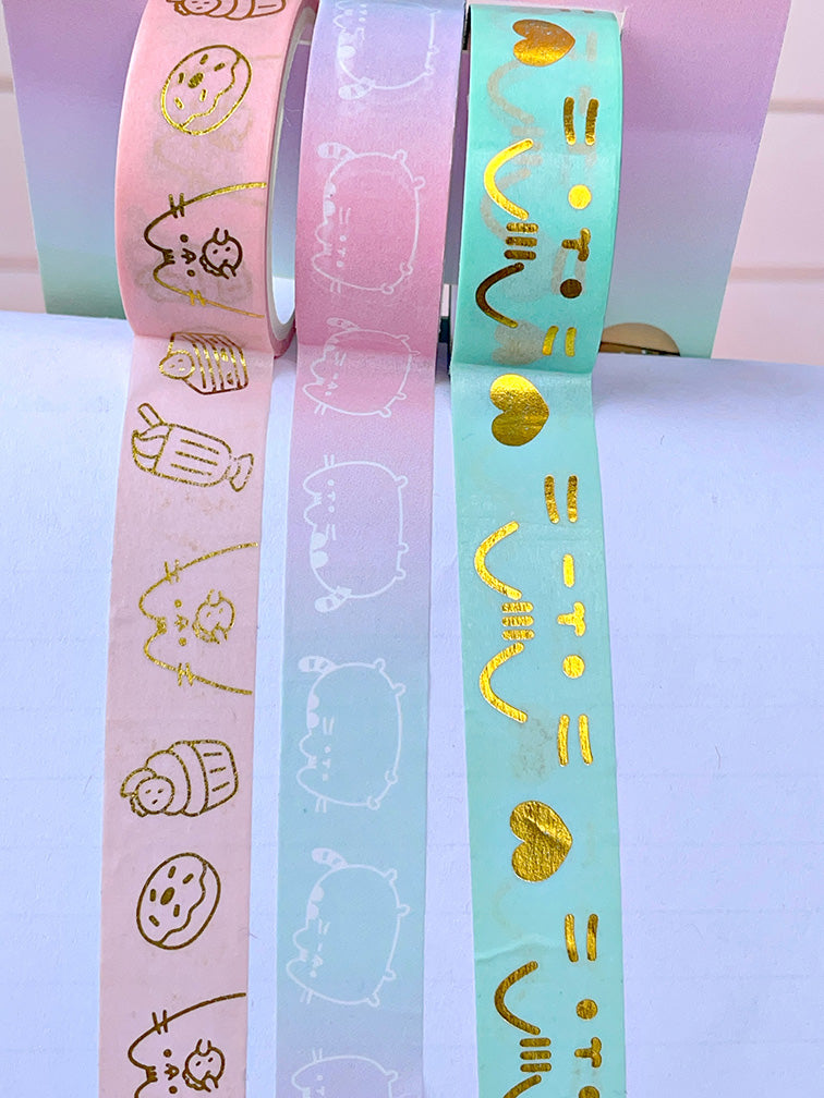 Washi Tape Pusheen x3