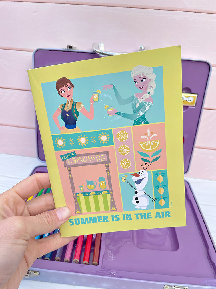 Valijita Metálica Frozen Completa para Pintar