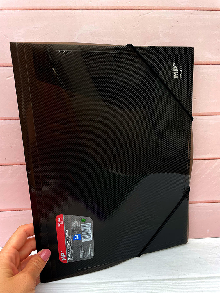 Carpeta Plástica A4 con elásticos