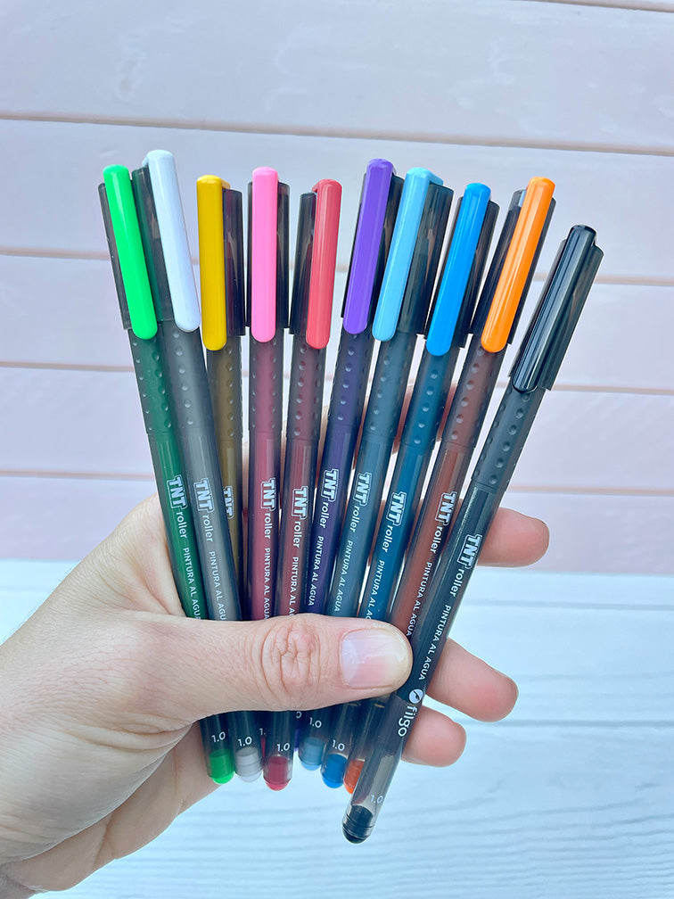 Lapiceras TNT Roller Filgo Colores Clásicos x10