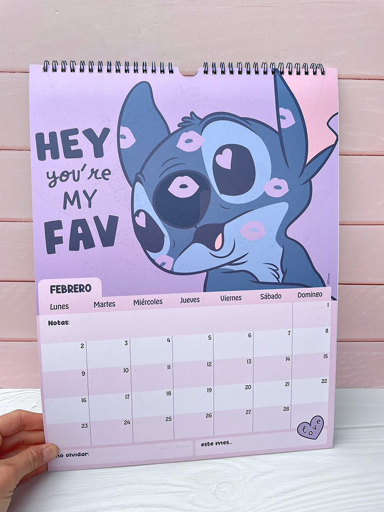 Calendario Stitch 2026 Mooving