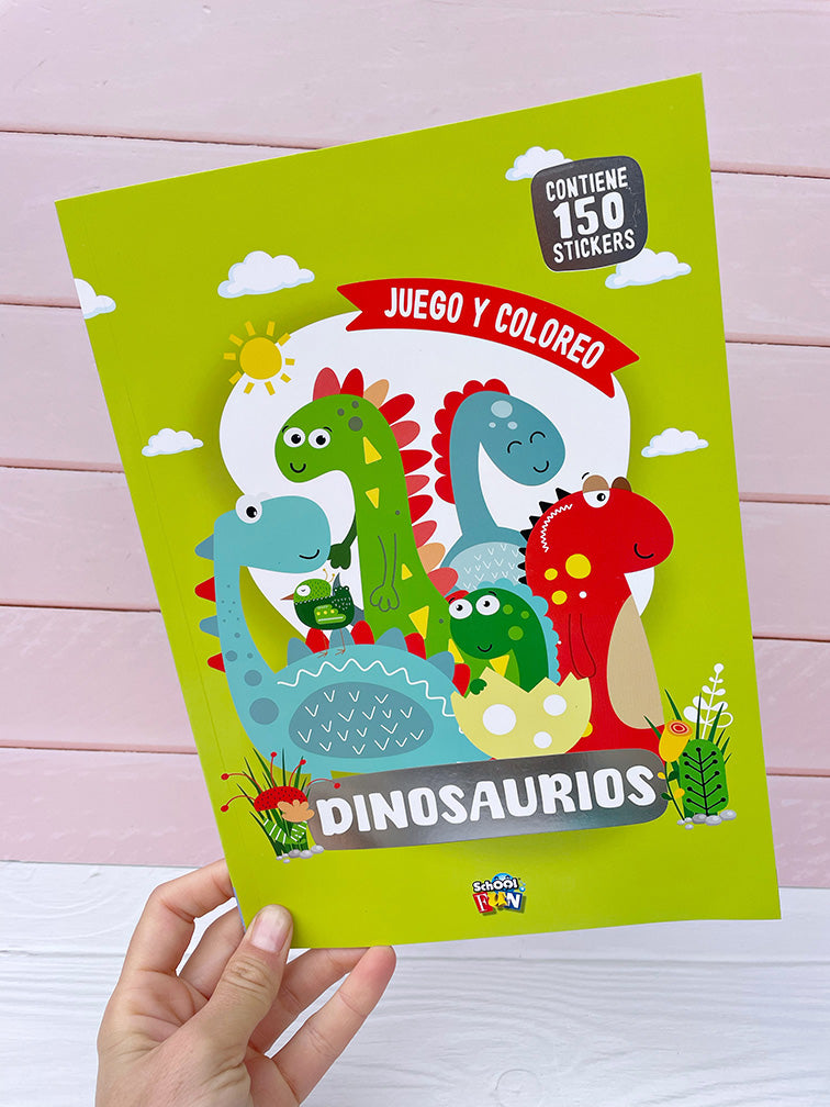 Libros "Juego y Coloreo" con 150 Stickers