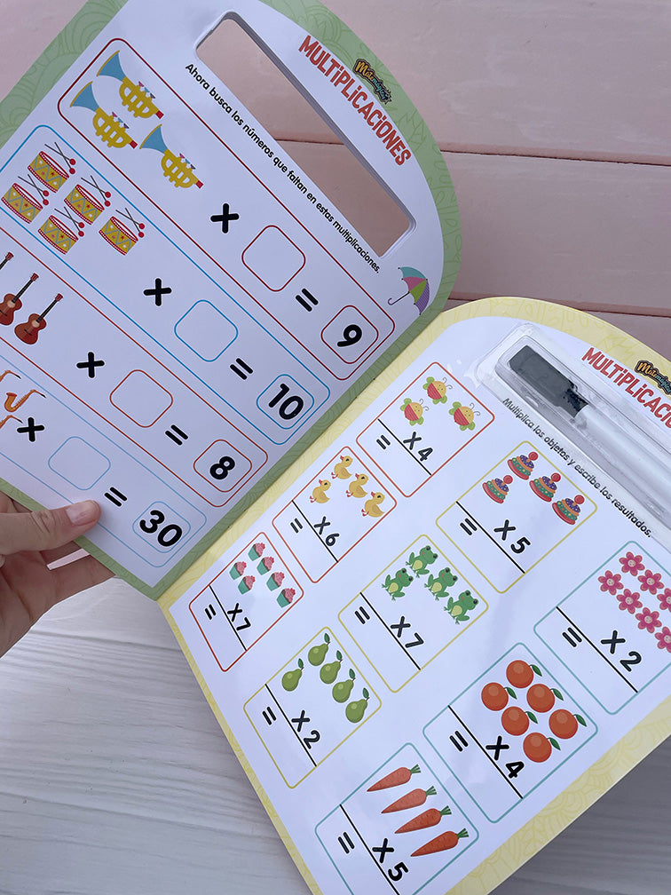 Libro Matemágicas con Marcador Borrador