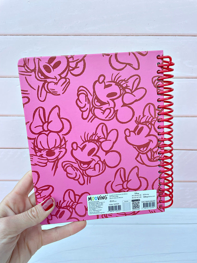 Cuaderno Premium 1/2 Oficio Minnie Mooving