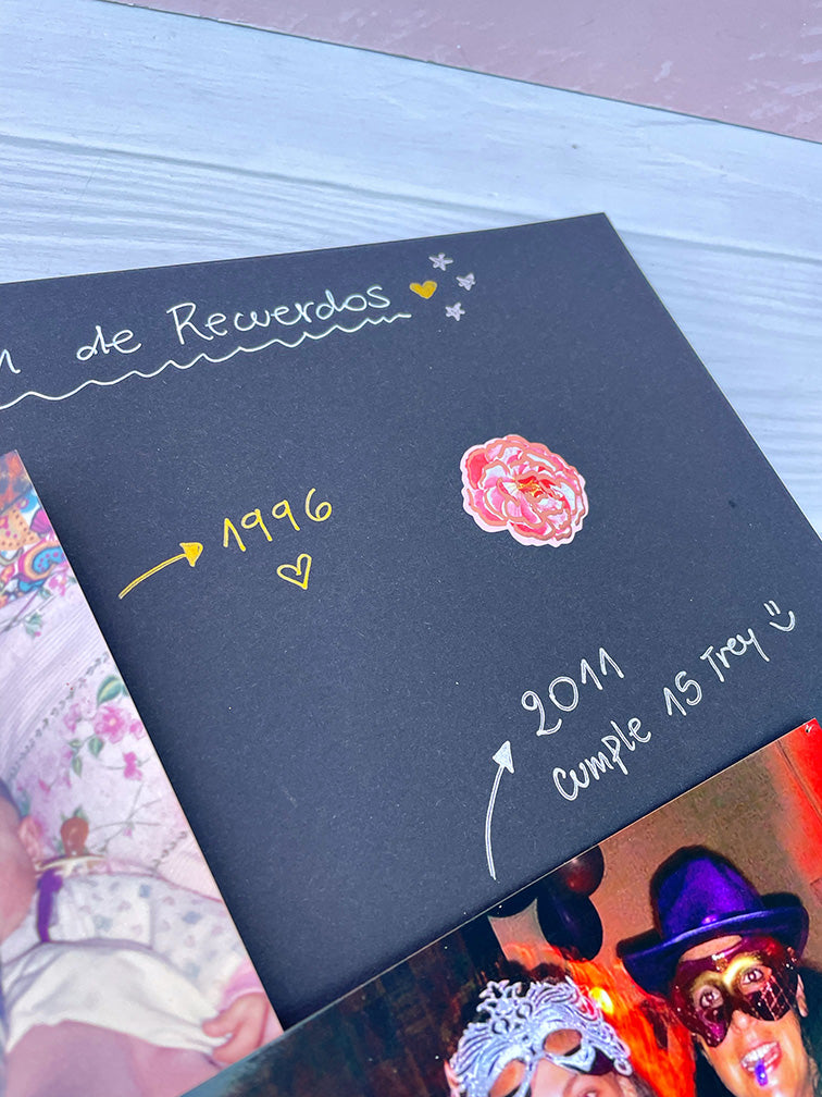 Álbum de Scrapbooking + Lapiceras Metalizadas Filgo x4