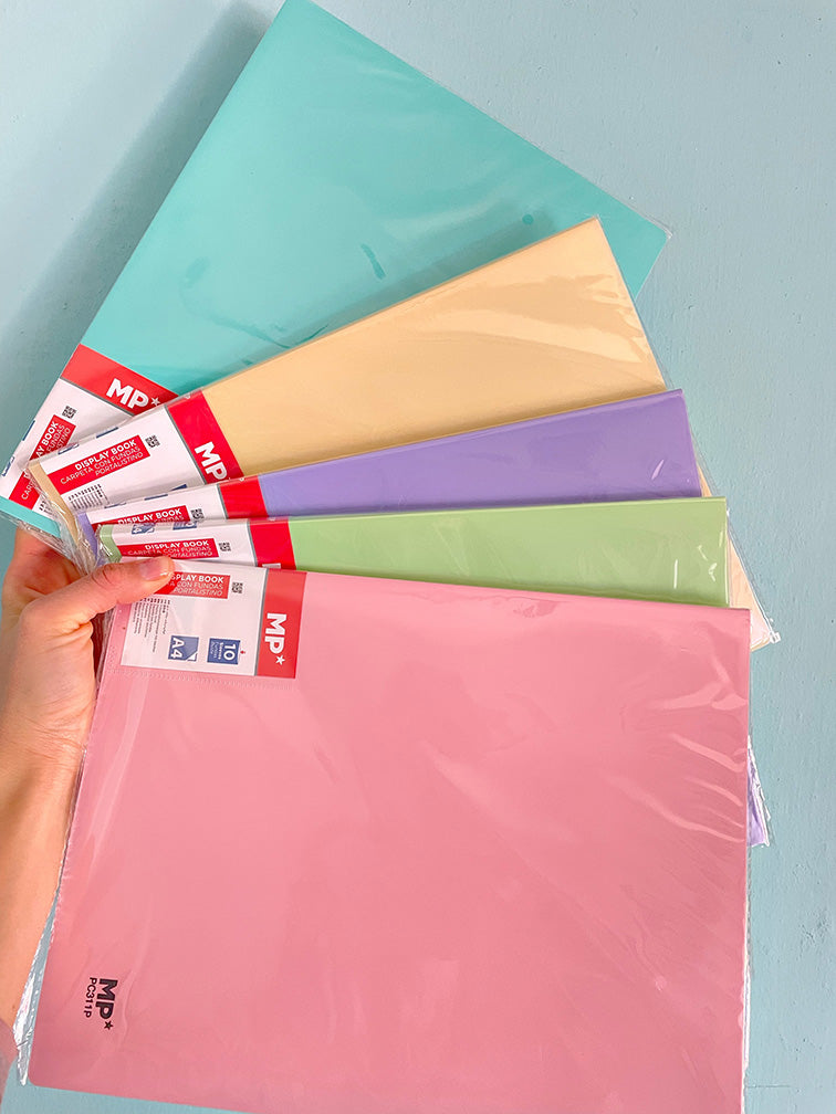 Carpeta Pastel con 10 Folios