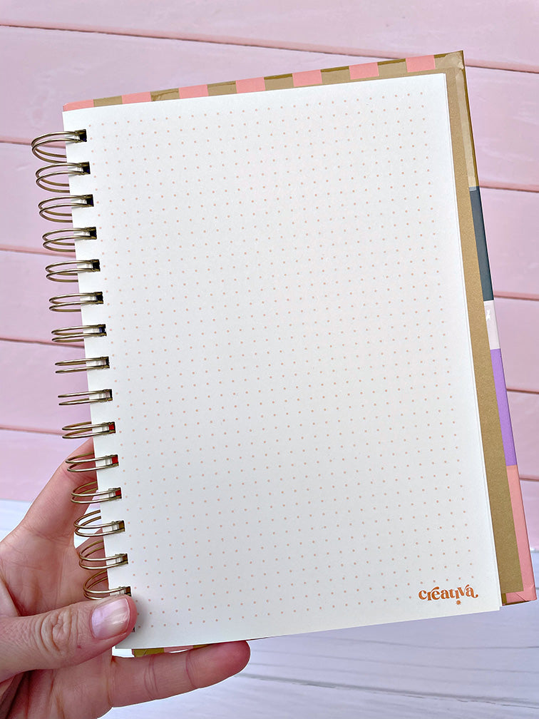 Cuaderno Tapa Dura 80 Hojas Lisas y con Puntitos "Creativa" Ibi Craft