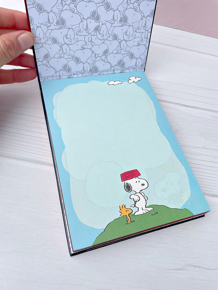 Block 120 hojas con diseños de Snoopy