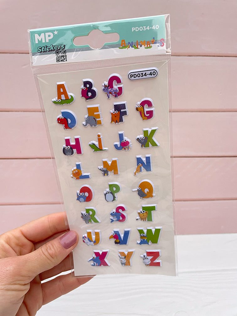 Promo Set de 3 Planchas de Stickers 3D
