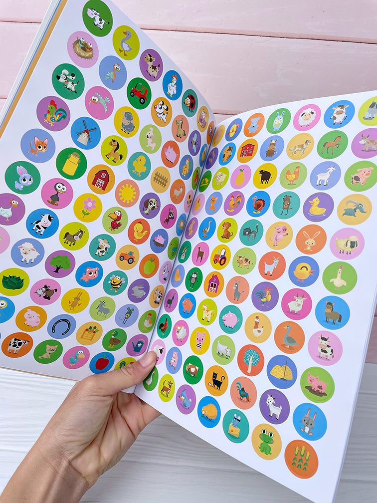 Libros "Juego y Coloreo" con 150 Stickers