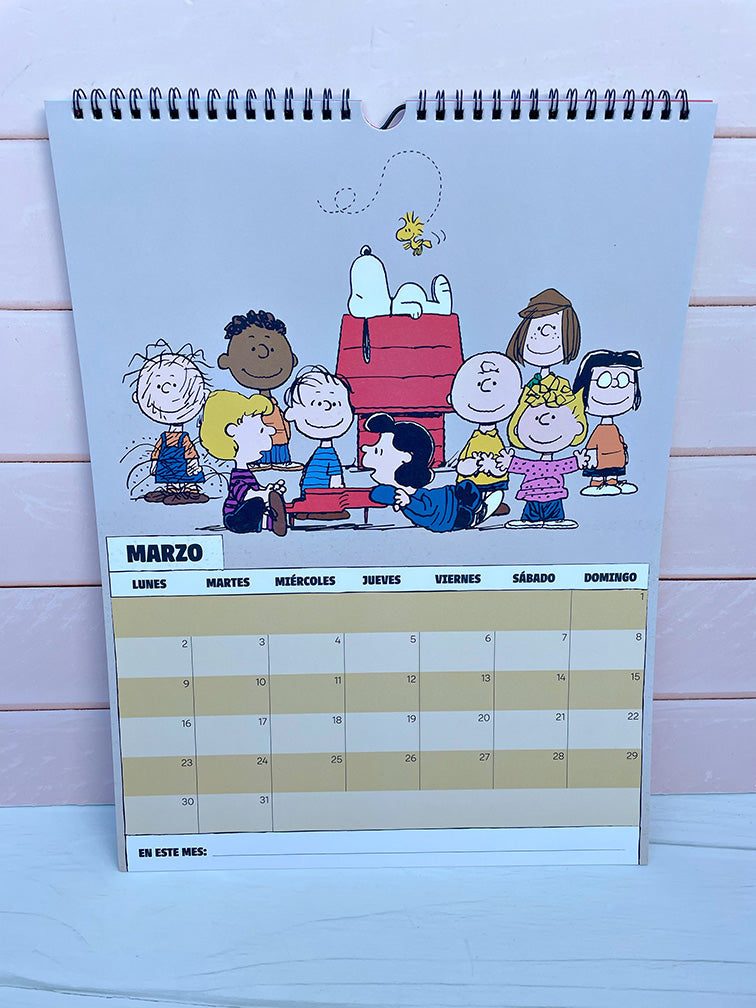 Calendario Snoopy 2026 Mooving