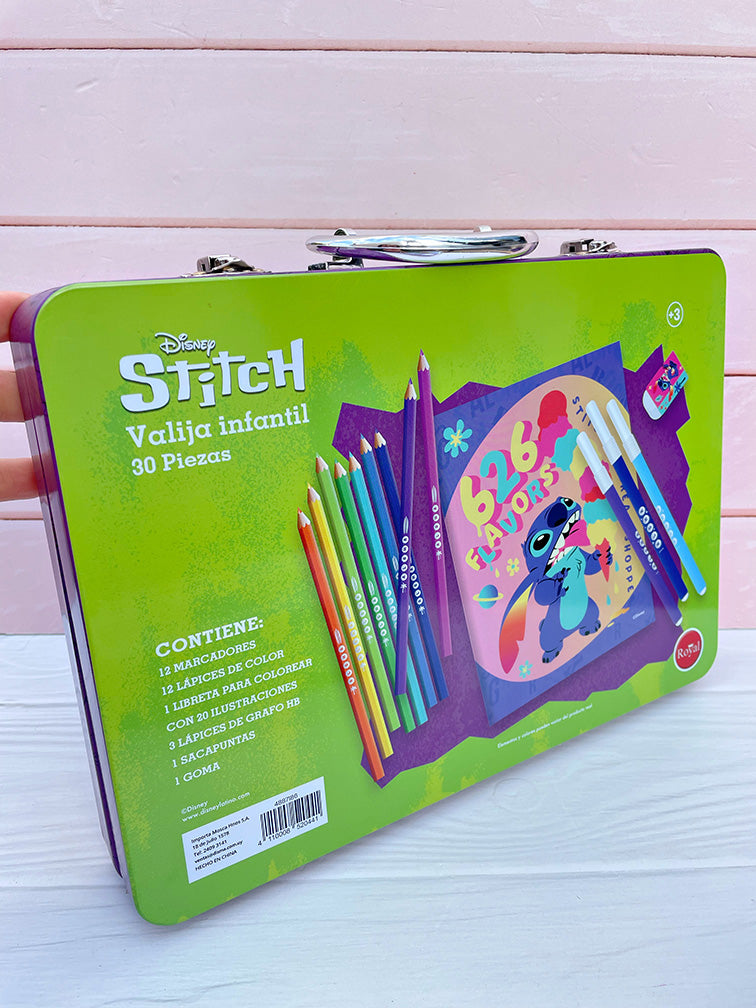 Valijita Metálica Stitch Completa para Pintar