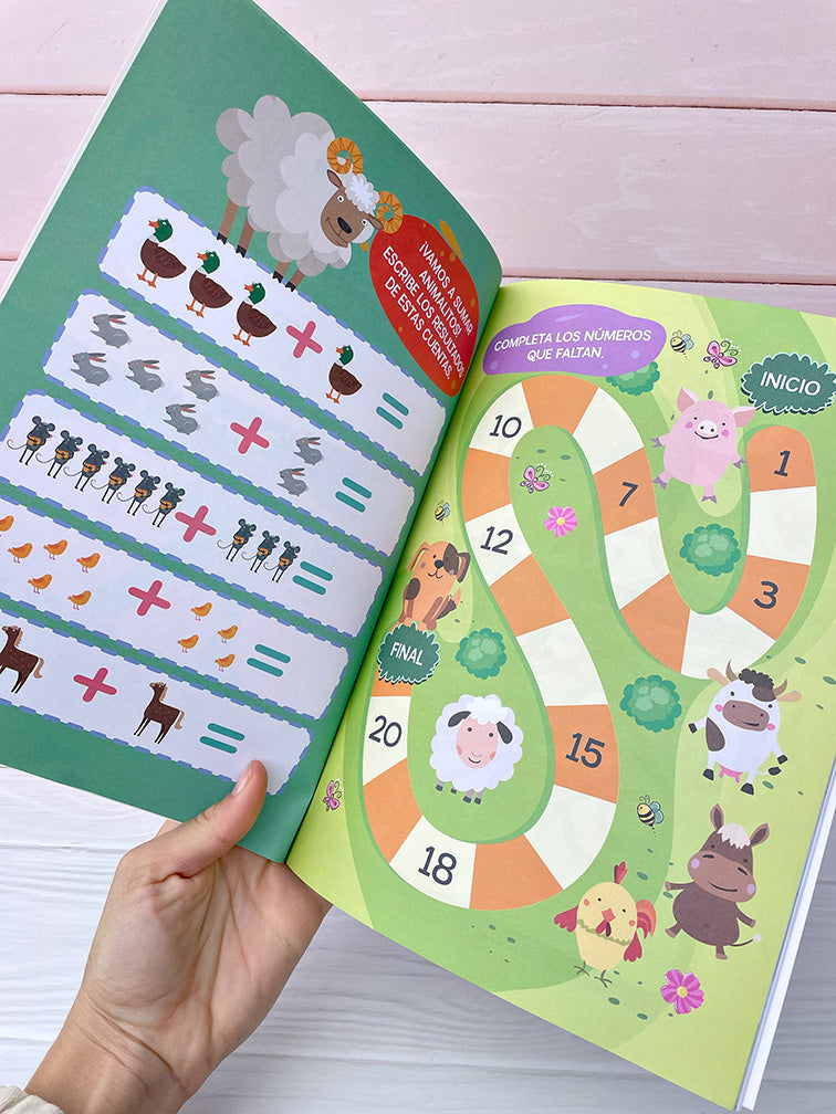Libros "Juego y Coloreo" con 150 Stickers