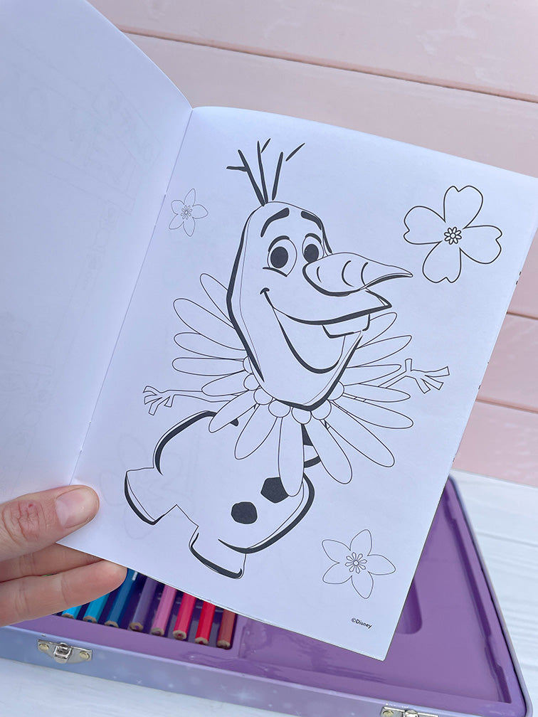 Valijita Metálica Frozen Completa para Pintar