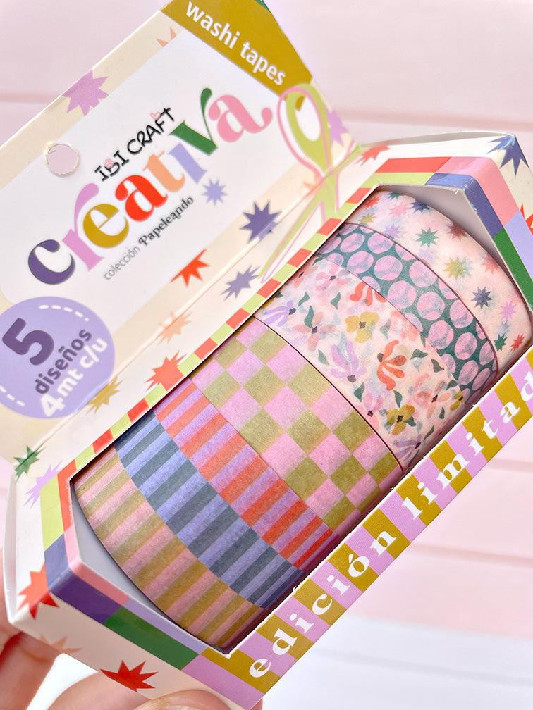Washi Tape x7 "Creativa" Ibi Craft