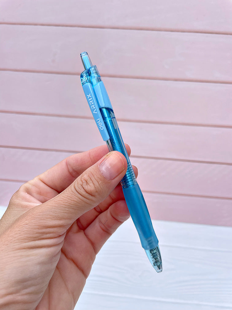 Lapicera Retráctil Tinta Gel Azul Deli