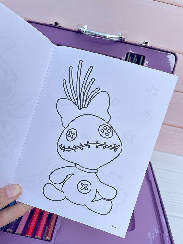 Valijita Metálica Stitch Completa para Pintar