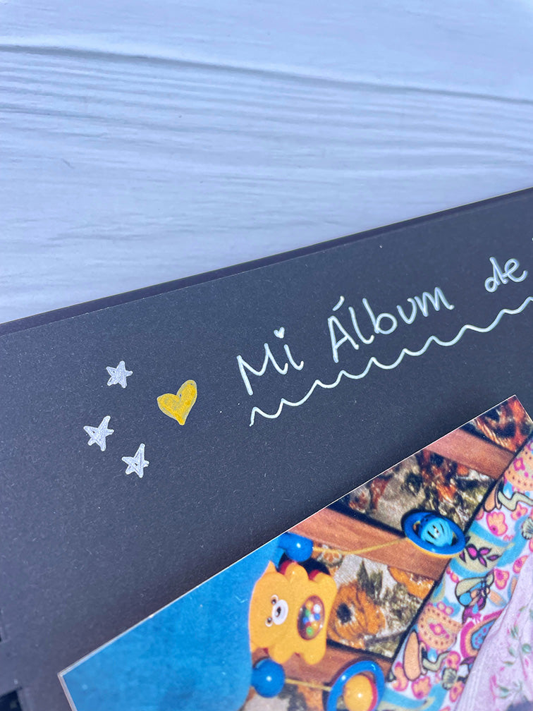 Álbum de Scrapbooking + Lapiceras Metalizadas Filgo x4