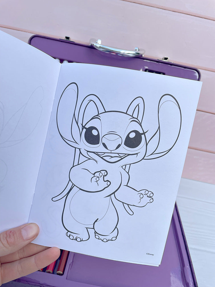 Valijita Metálica Stitch Completa para Pintar