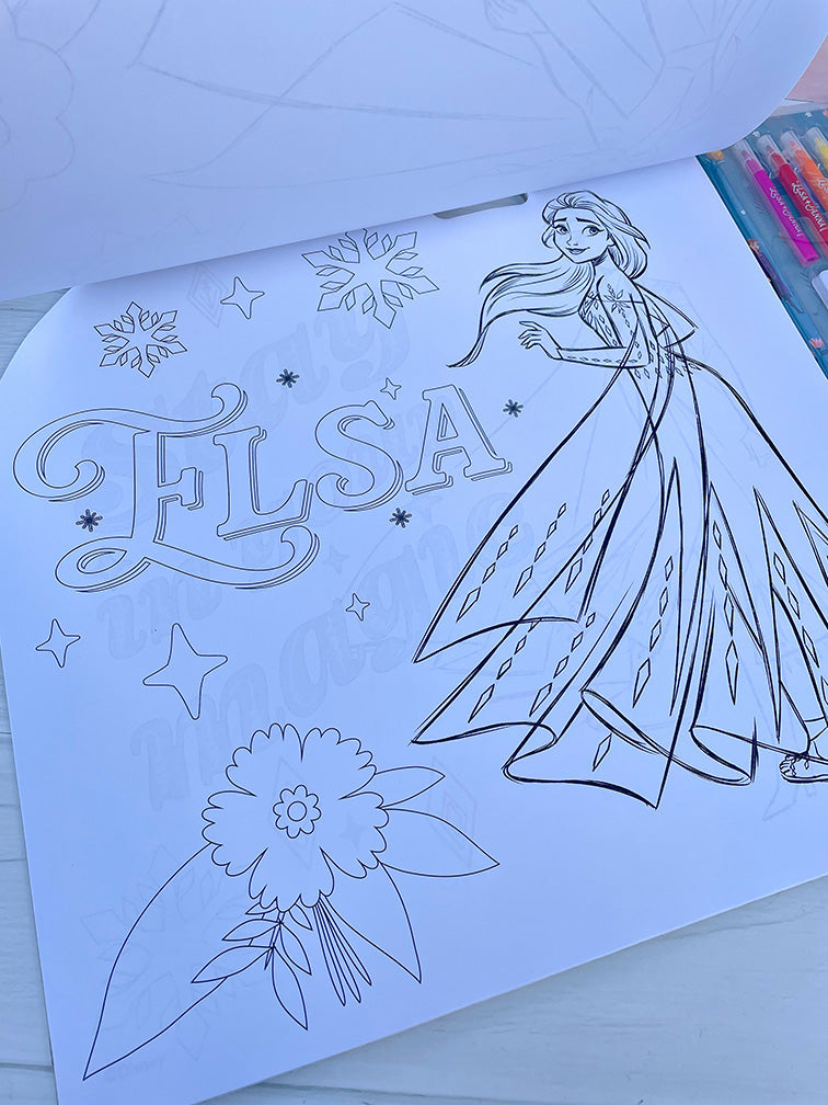 Block Gigante para Colorear Frozen
