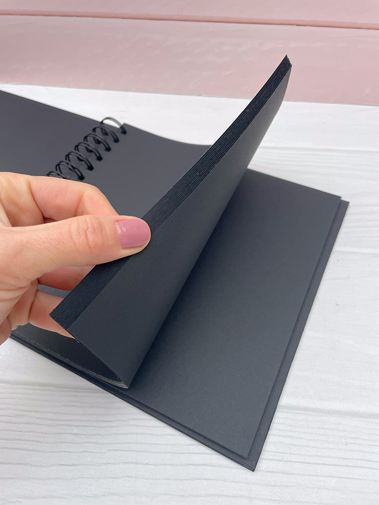 Álbum de Scrapbooking Negro 20x20 cm