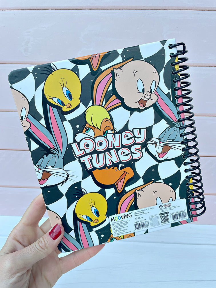 Cuaderno Premium 1/2 Oficio Looney Tunes Mooving